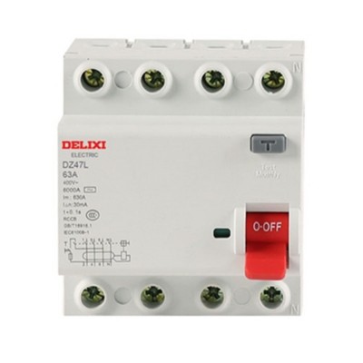 德力西漏电断路器DZ47L1E-4P/20A/40A/100A窄款4回路四级四线开关图3