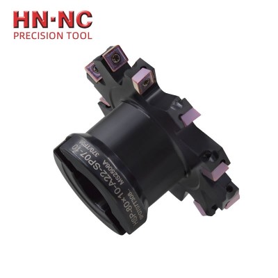 海纳HSP-80×6-A22-SP05-10刃三面刃铣刀盘可转位侧铣开槽刀具SPMG刀片图2