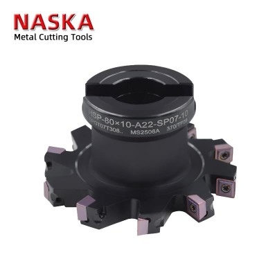 HSP-80x6-A22-SP05-10T可转位三面刃侧铣开槽铣刀盘图5