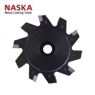 HSP-80x6-A22-SP05-10T可转位三面刃侧铣开槽铣刀盘图2
