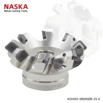 ASX445-080A06R-25.4英制 45度平面铣刀盘 可转位铣刀盘 数控刀具图4