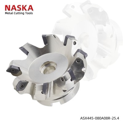 ASX445-080A06R-25.4英制 45度平面铣刀盘 可转位铣刀盘 数控刀具图3