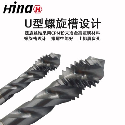海纳CPM通孔型螺旋槽机用丝锥 适用于粉末冶金不锈钢钛合金图2