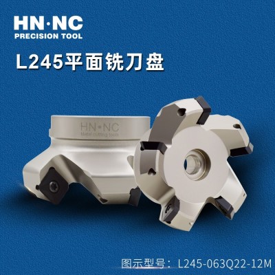 海纳R245-50-22 45度平面铣刀盘R245-12T3硬质合金刀片